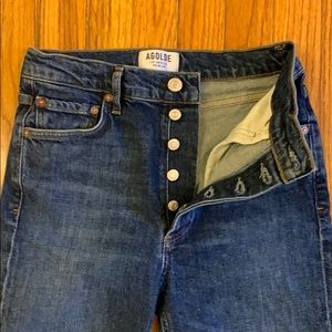 AGOLDE Sophie Mid Rise Ankle Jeans